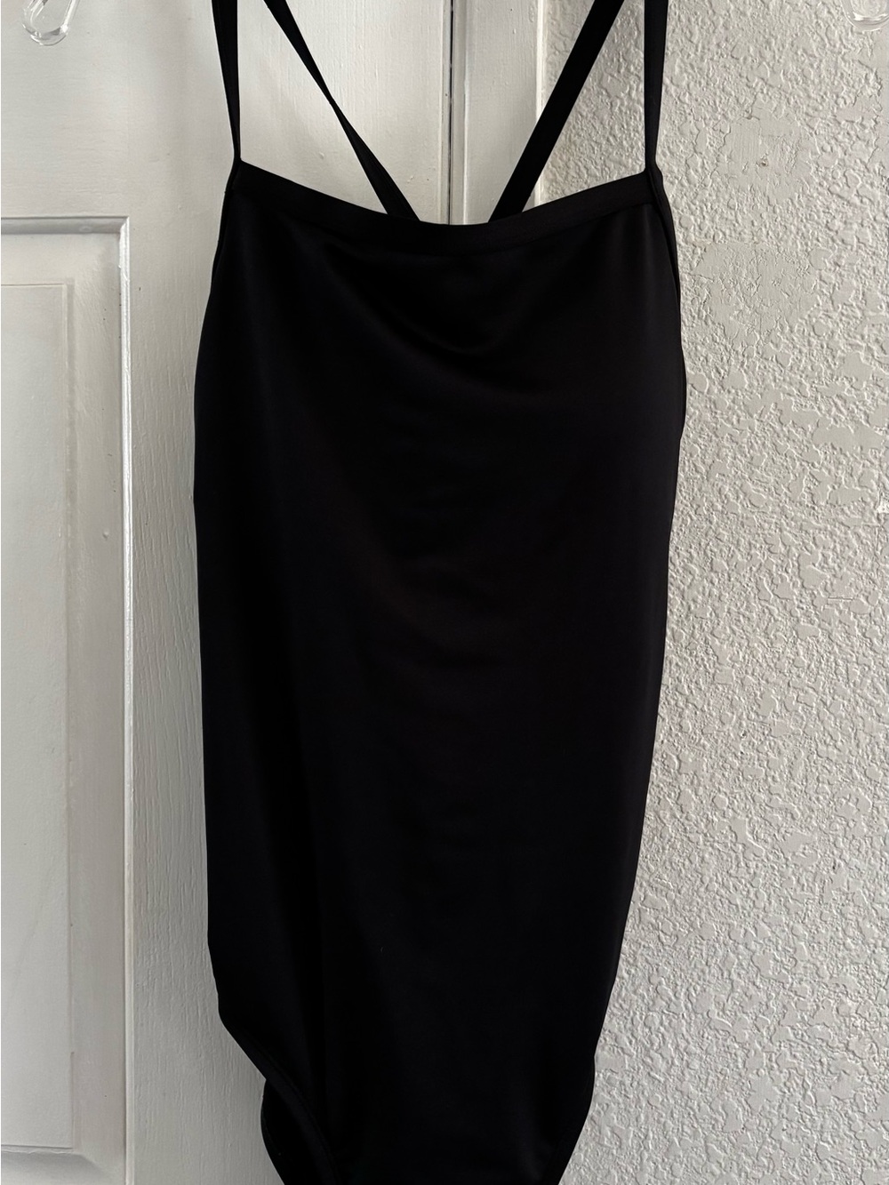 Black One-Piece Swimsuit with Double Straps size XL